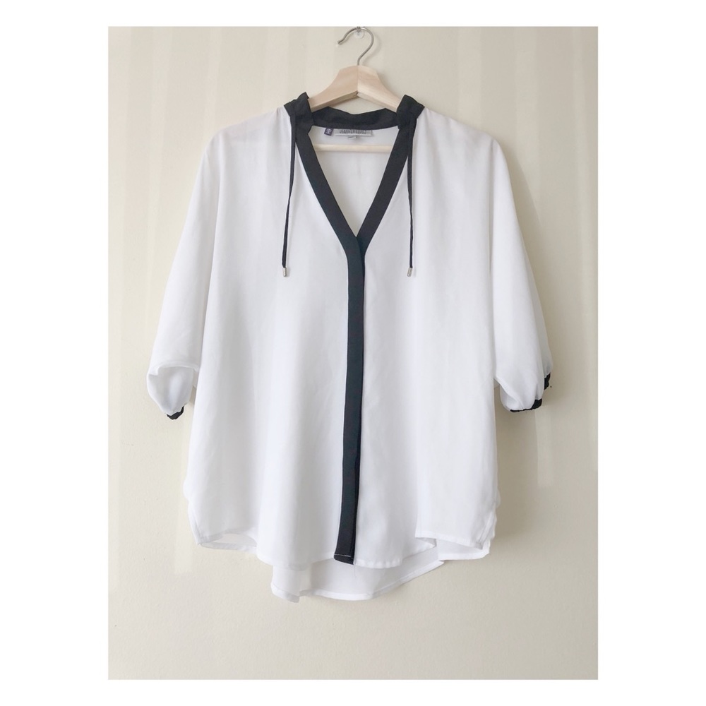 Black & White Blouse